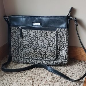 Calvin Klein leather cross body purse handbag